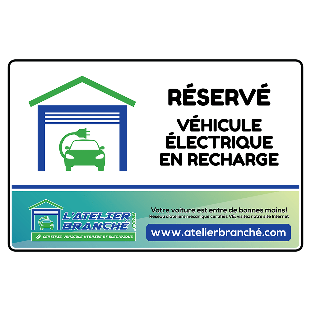 Grande affiche pour borne de recharge
