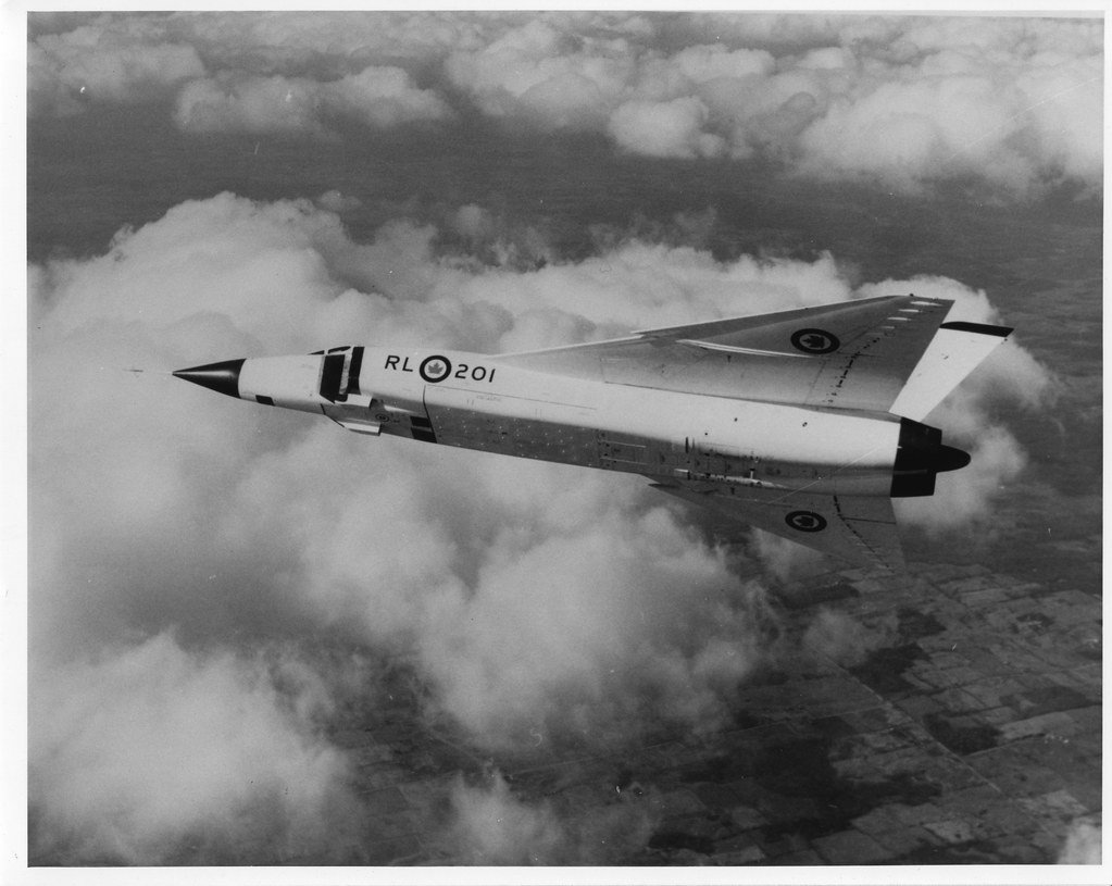 L’avion de chasse canadien Avro Arrow des années 1950
